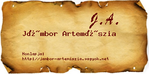 Jámbor Artemíszia névjegykártya